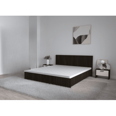 Pat Promo 160x200 cm + Saltea Gold + 2 Noptiere, Wenge