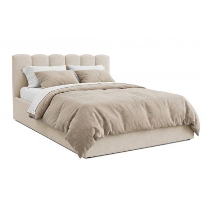 Pat Tapițat PRINCESS, cu somieră rabatabilă și ladă de depozitare