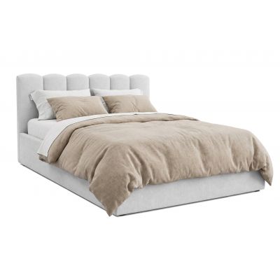 Pat Tapițat PRINCESS, cu somieră rabatabilă și ladă de depozitare