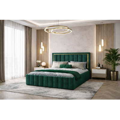 Pat tapitat Atena 180x200 cm, Verde