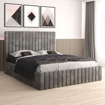 Pat tapitat Cairo 180x200 cm, Gri