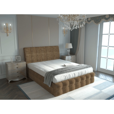 Pat tapitat Ela, 160x200 cm, Maro