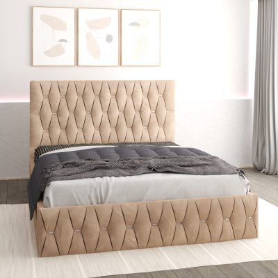 Pat tapitat Nova 180x200 cm, Bej