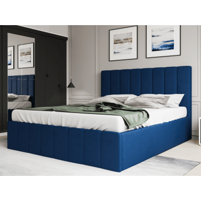 Pat tapitat Prado 180x200 cm, Albastru