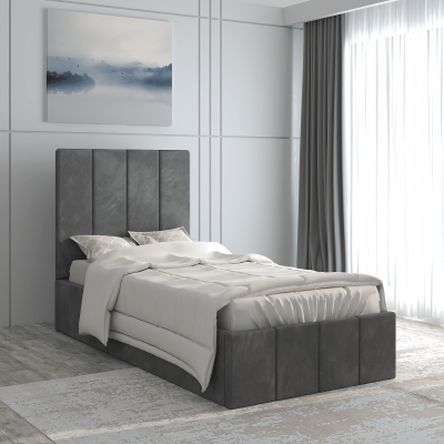 Pat tapitat Prado, 90x200 cm, Gri