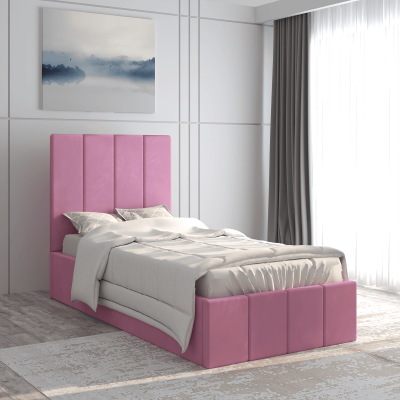 Pat tapitat Prado, 90x200 cm, Roz