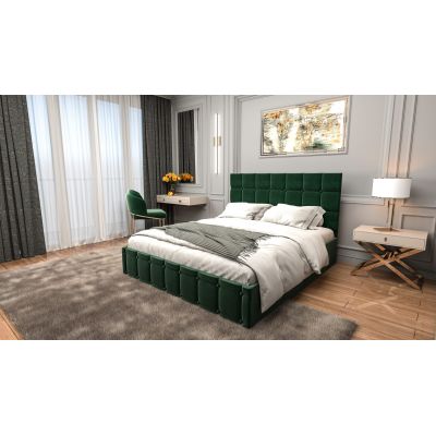 Pat tapitat Royal 140x200 cm, Verde