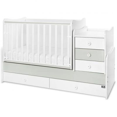 Pat Transformabil Maxi Plus 70x160CM Trio White Milky Green