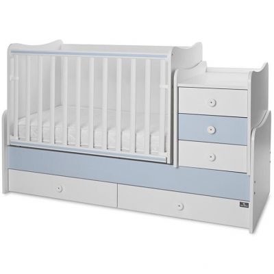 Pat Transformabil Maxi Plus 70x160CM White Baby Blue