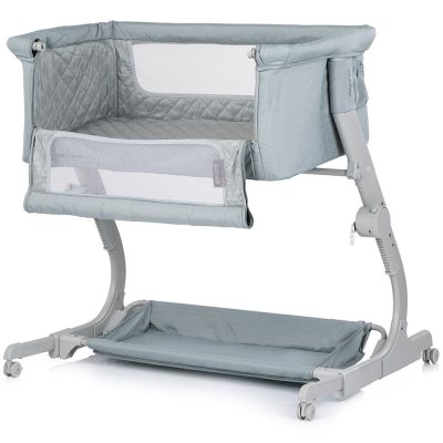 Patut co-sleeper Chipolino Eleganza Basil cu laterala culisanta si pozitie anti-reflux