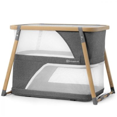 Patut Copii 4in1 SOFI Pliabil de la Nastere Maxim 15KG Gri