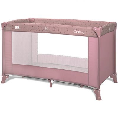 Patut Pliabil Carina 1 Nivel Geanta de Transport Pink Stars