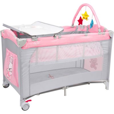 Patut Pliant 2 Nivele Sleepy Baby Hunny Bunny