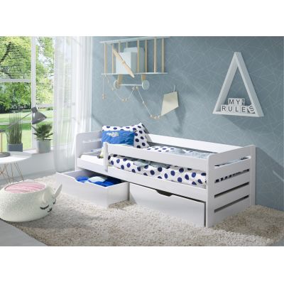 Pat din lemn de pin cu 2 sertare pentru copii Bella, 200 x 90 cm Pat din lemn de pin cu 2 sertare pentru copii Bella, 200 x 90 cm