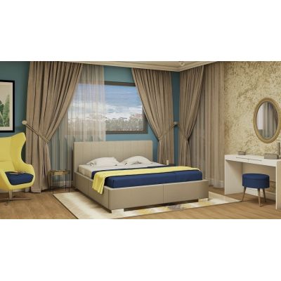 Pat Naomi, Fara Somiera, tapitat cu Queens Anti stain Dark grey, cadru 25 / 8 cm, Inaltime capatai 117 cm, Legs H10 cm Wood 7, 200 x 140 cm Pat Naomi, Fara Somiera, tapitat cu Queens Anti stain Dark grey, cadru 25 / 8 cm, Inaltime capatai 117 cm, Legs H10 cm Wood 7, 200 x 140 cm