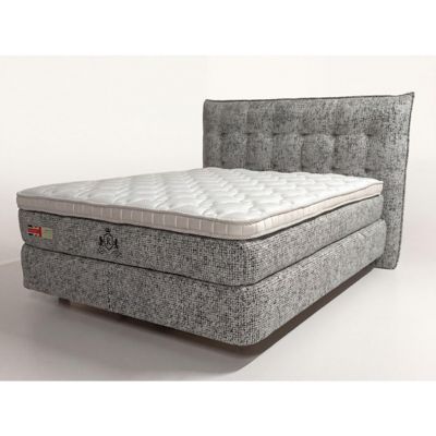 Pat Boxspring, 160/200 cm, gri