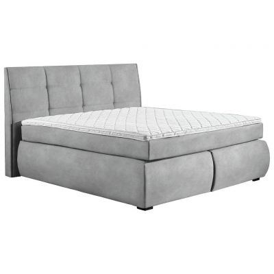 Pat Boxspring, 160/200 cm, gri deschis