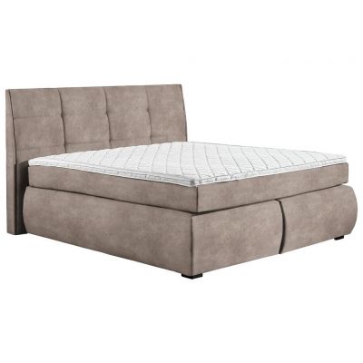 Pat Boxspring, 160/200 cm, maro deschis