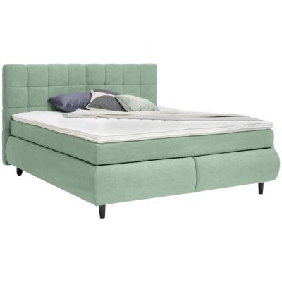 Pat Boxspring, 160/200 cm, verde deschis