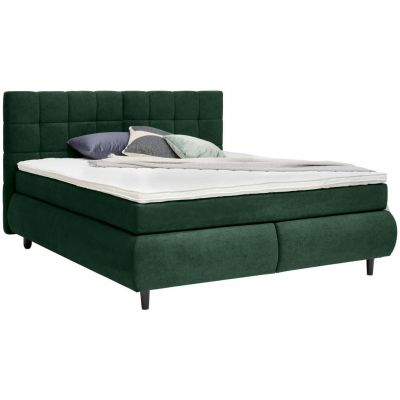 Pat Boxspring, 160/200 cm, verde închis