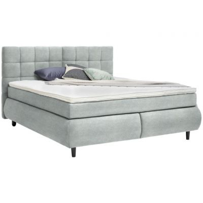 Pat Boxspring, 180/200 cm, gri deschis