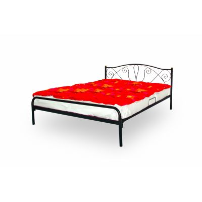 Pat matrimonial metalic Adela E 140 x 200 screp argintiu