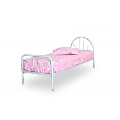 Pat metalic Adriana 200 x 90 cm, culoare gri deschis