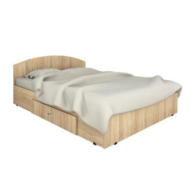 Pat mijloc cu sertar, 160 x 200 cm , stejar sonoma