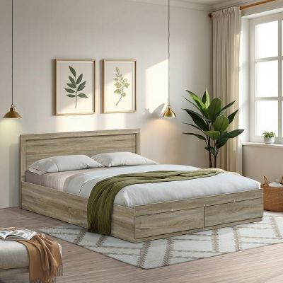 Pat Olympus cu sertar, sonoma, 160x200 cm