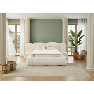 Pat + Saltea gratis Bella XL - 160x200 cm culoare personalizabila, saltea ortopedica