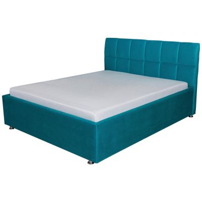 Pat Tapițat 160x200 Cm, verde închis