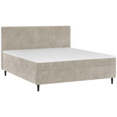 Pat Tip Boxspring Fără Arcuri, 140/200 cm, bej