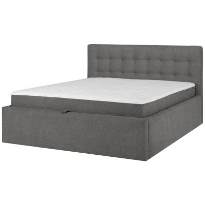Pat Tip Boxspring Fără Arcuri, gri
