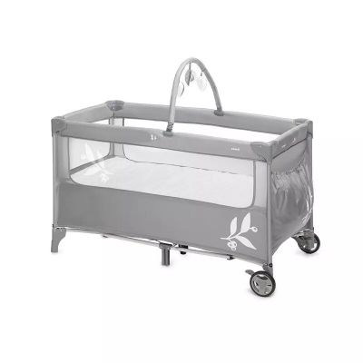 Patut pliant, Jane, Duo Level, Cu roti, Cu arcada cu jucarii, Geanta de transport, Cu doua nivele, Conform standardelor europene EN 716-1:2017+AC:2019EN 16890:2017 + A1:2021, Mist