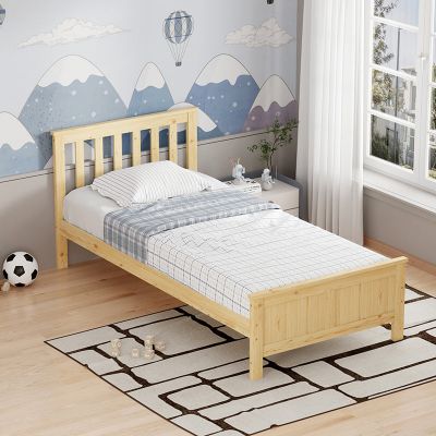 Pat Bed Neranda, Placaj, 90x190 cm - Natural