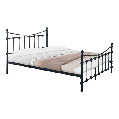 Pat Beowulf metal, Alb - Negru, 140x190x102 cm - Negru