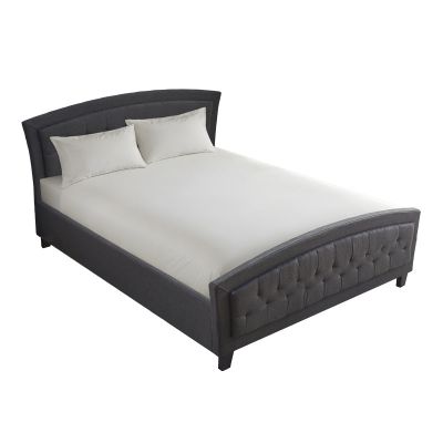 Pat dublu Camaro, Textil, 160x200 cm - Antracit