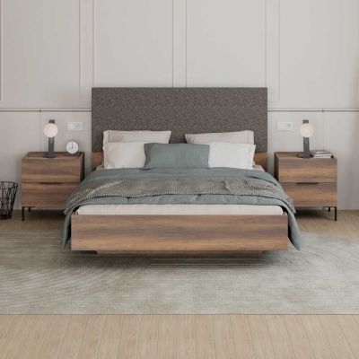 Pat dublu KRY-1616-DD-3 Home Collection® Oryana, 171x120x206 cm - Maro