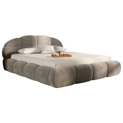 Pat Tapițat, 160/200 cm, taupe