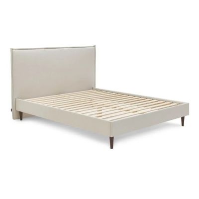 Pat matrimonial 180x200 cm bej tapiÈat cu somierÄSary âBobochic Paris